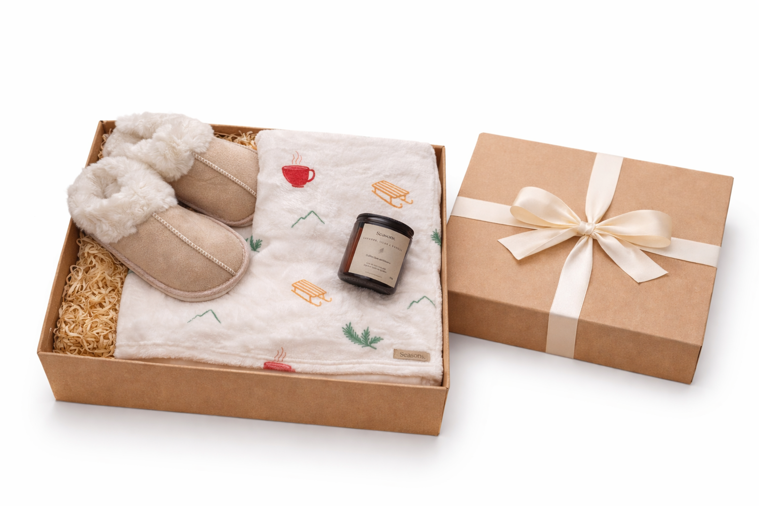 Doudou, pantoufle, chandelle, Quebec, st-valentin, cadeau