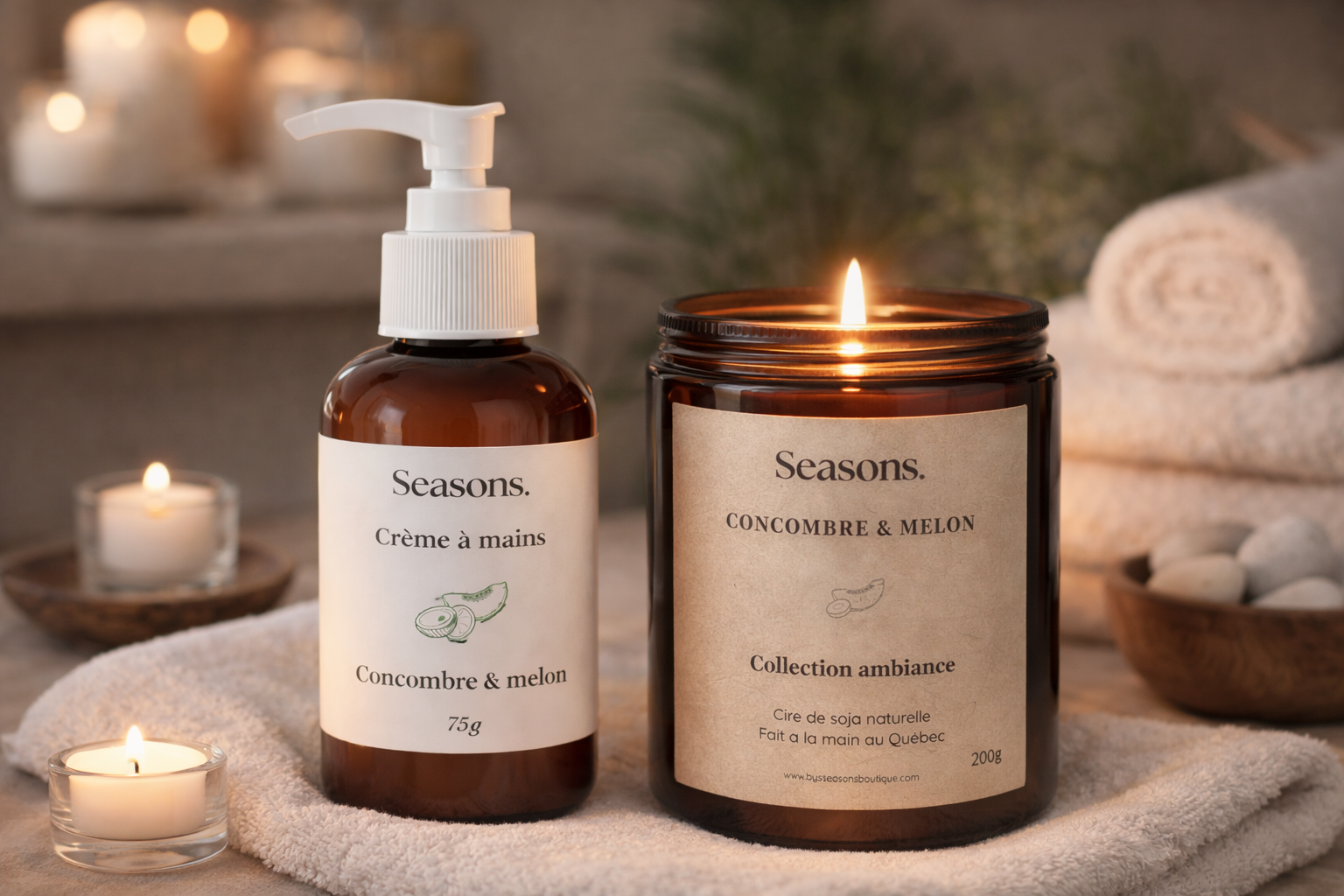 Duo concombre et melon